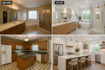 Affordable Bathroom Remodeling and Home Remodeling Atlanta: kitchen remodeling project photo, Atlanta, GA