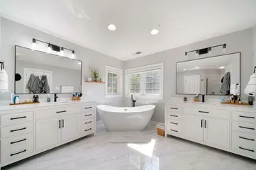 Amiracle Services: bathroom remodeling project photo, Germantown, MD