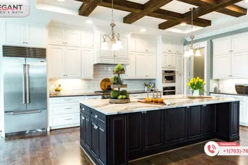 Elegant Kitchen and Bath: kitchen remodeling project photo, Herndon, VA
