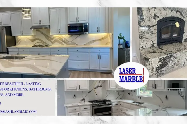 Laser Marble: countertops project photo, Ashland, VA