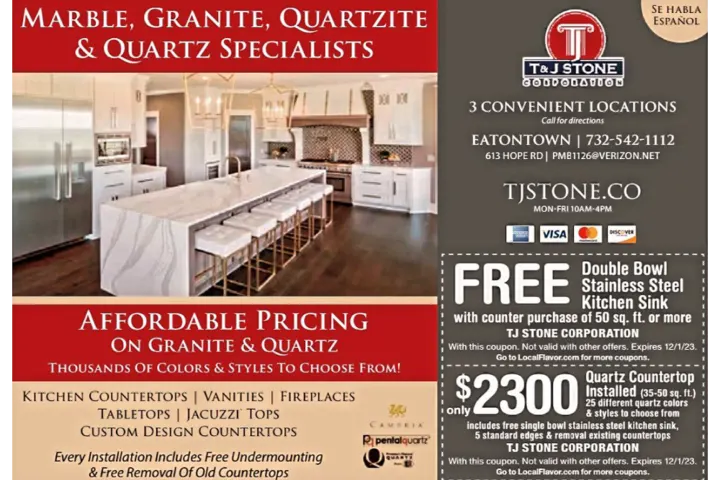T & J Stone corp: countertops project photo, Passaic, NJ